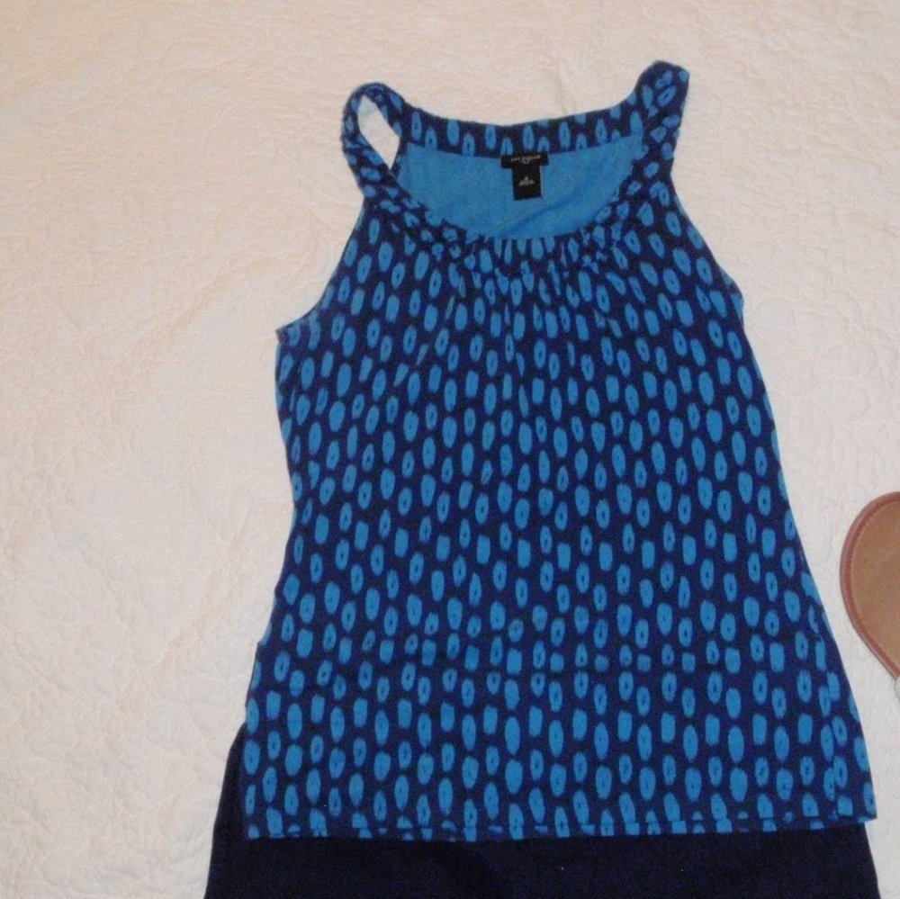 BOGO-Ann Taylor blue print tank top